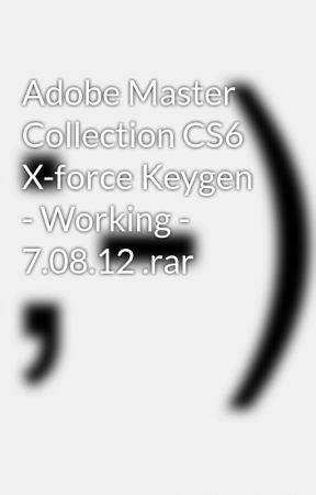 keygen adobe master collection cs6 xforce